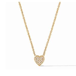 🩷 Julie Vos Heart Pave Demi Necklace
